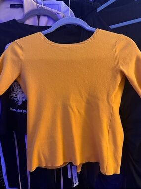 Simon Miller Mustard Yellow Crew Neck Knit Sweater